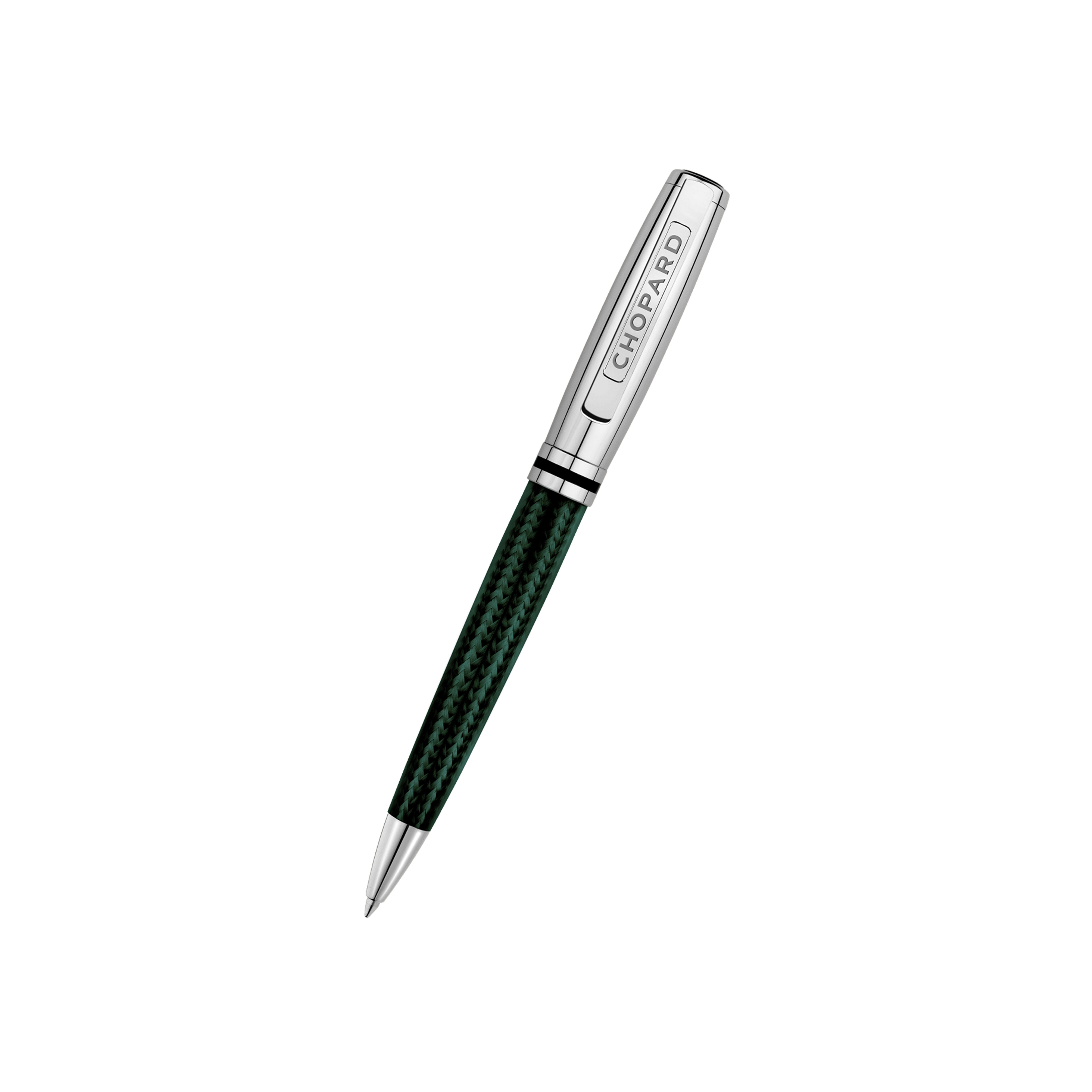 CHOPARD - PENNA A SFERA BRESCIA, FIBRA DI CARBONIO VERDE, PLACCATO PALLADIO