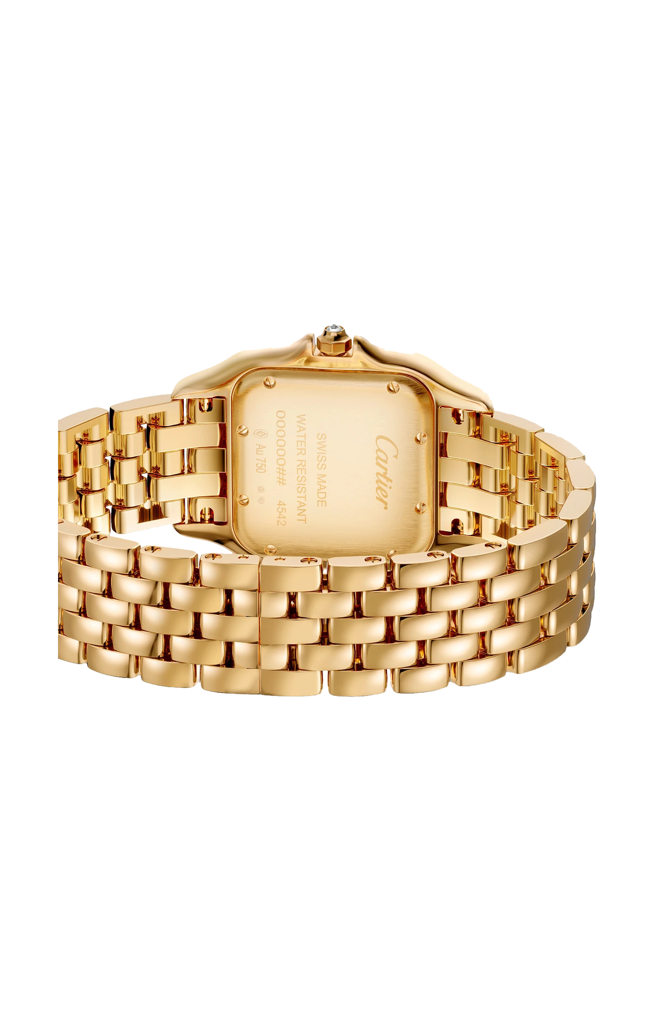 PANTHÈRE DE CARTIER MODELLO MEDIO, ORO GIALLO, DIAMANTI, QUARZO - WJPN0043