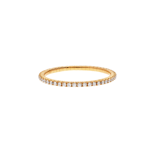 BRACCIALE TENNIS ELASTICO IN ORO ROSA E DIAMANTI - 1PU1790008/50/5