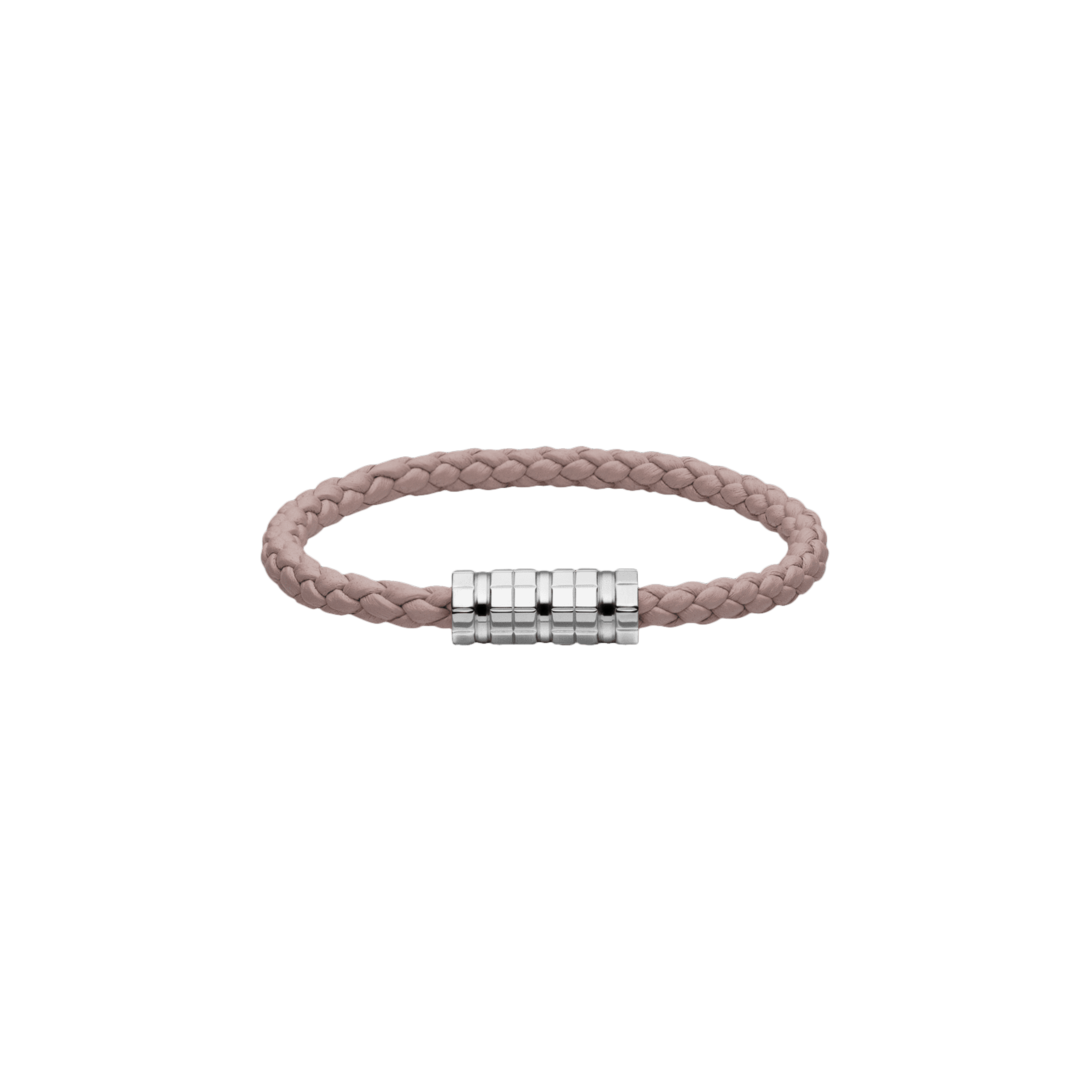 CHOPARD - BRACCIALE ICE CUBE, PELLE LIGHT PINK, METALLO TONALITA' ARGENTO - 95016-0359