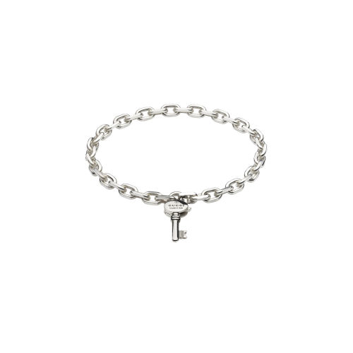 BRACCIALE TRADEMARK A CATENA CON CHIAVE IN ARGENTO - YBA796345001