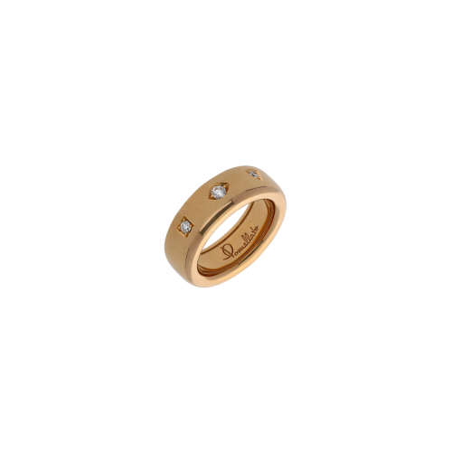 ANELLO ICONICA SLIM IN ORO ROSA E DIAMANTI - PAC4006O7000DB000