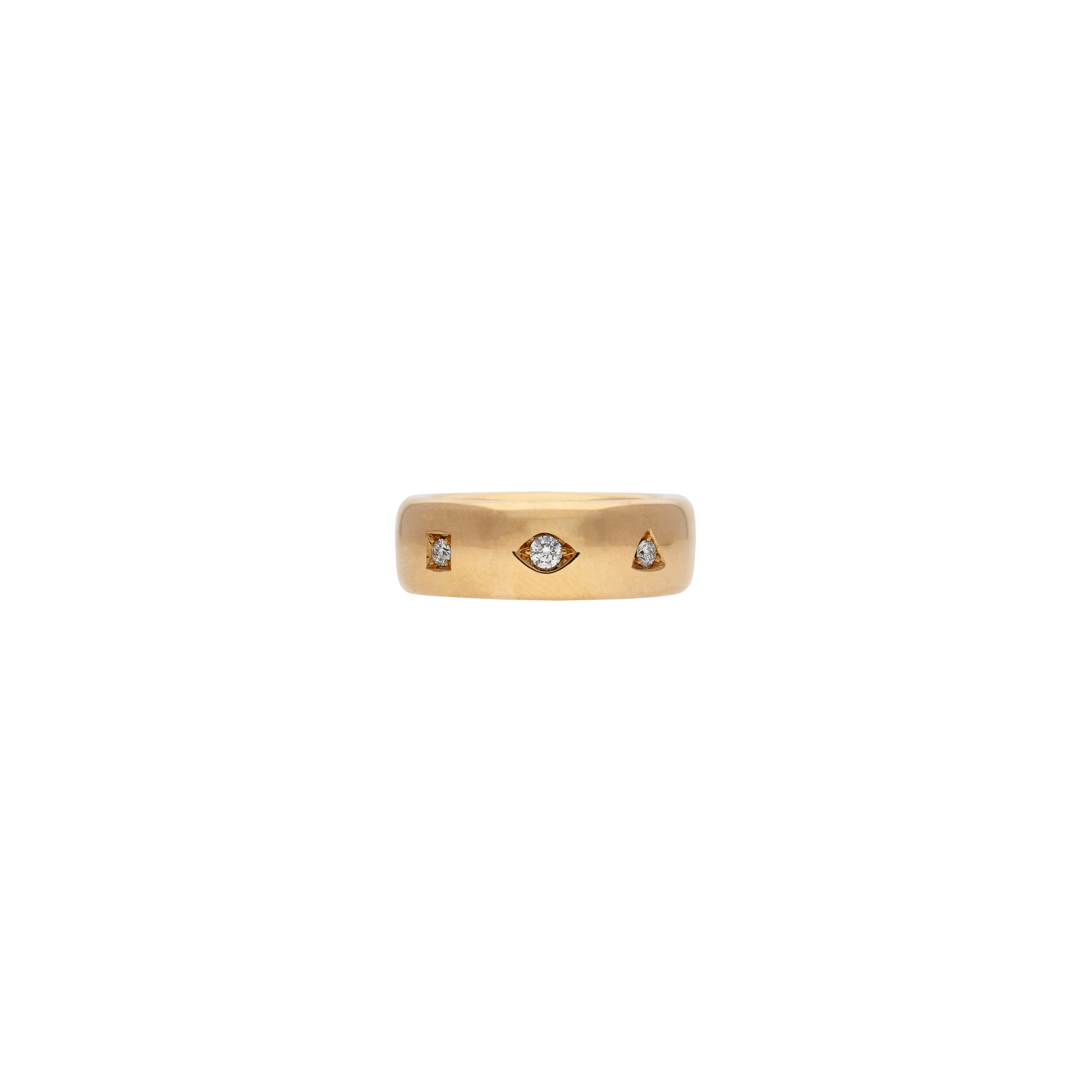 ANELLO ICONICA SLIM IN ORO ROSA E DIAMANTI - PAC4006O7000DB000