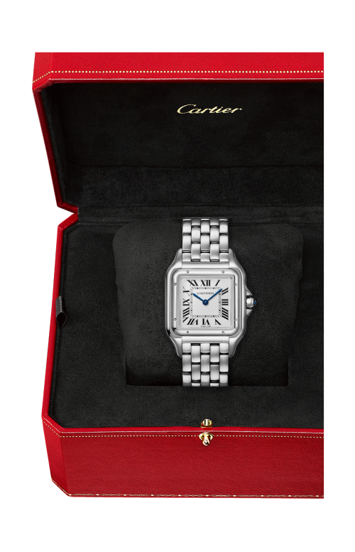 PANTHÈRE DE CARTIER - MODELLO GRANDE, QUARZO, ACCIAIO -  