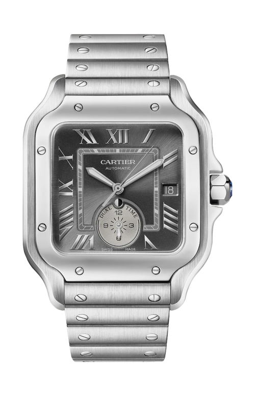 SANTOS DE CARTIER MODELLO GRANDE, ACCIAIO, AUTOMATICO - WSSA0076