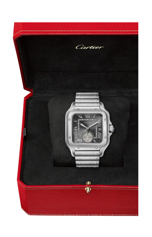 SANTOS DE CARTIER MODELLO GRANDE, ACCIAIO, AUTOMATICO - WSSA0076