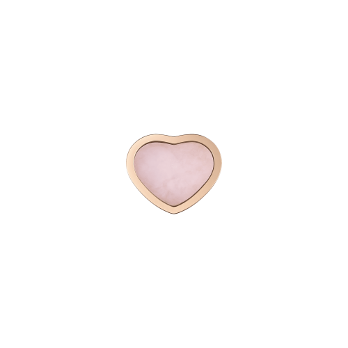 CHOPARD - ORECCHINO SINGOLO MY HAPPY HEARTS IN ORO ROSA ETICO, OPALE ROSA - 83A086-5622