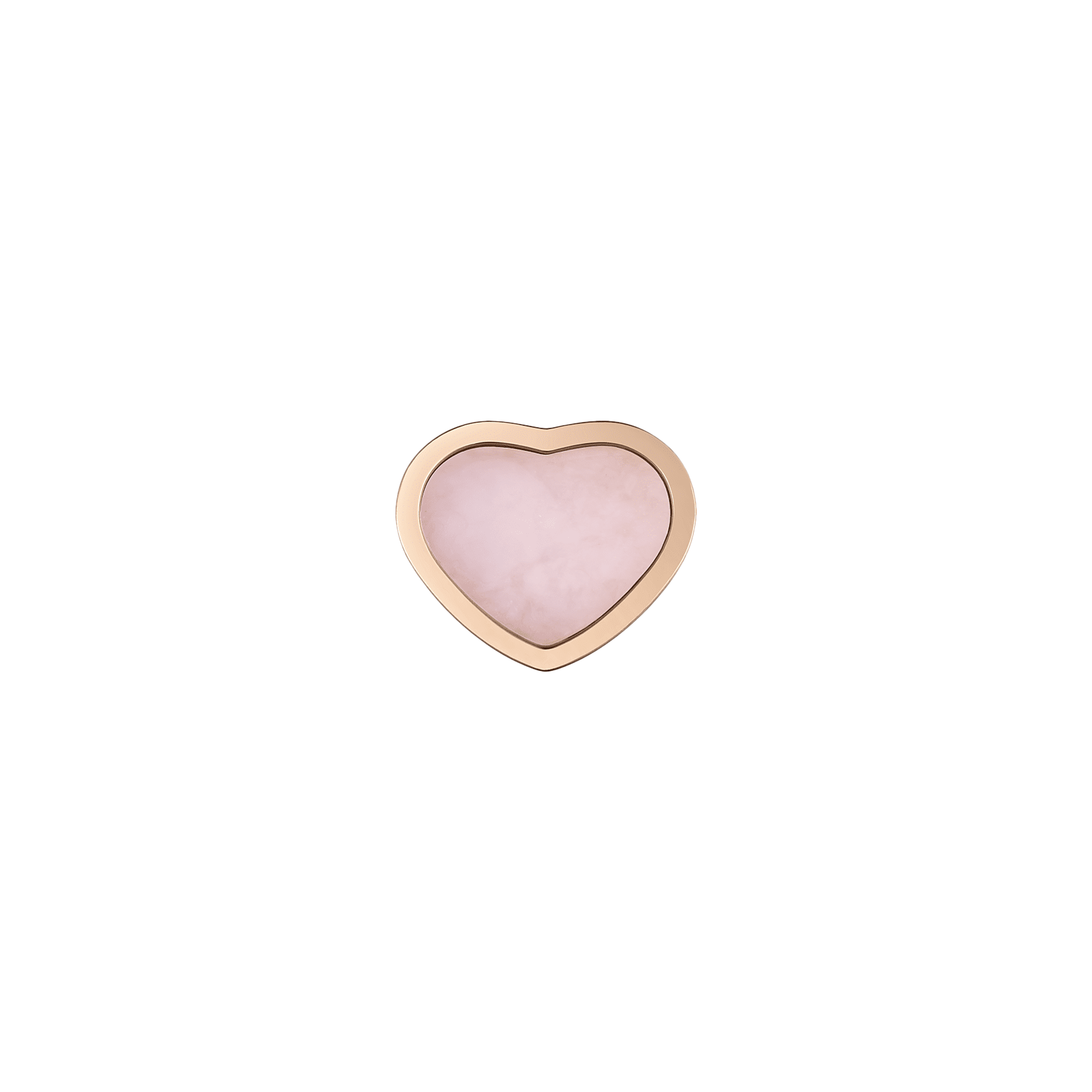 CHOPARD - ORECCHINO SINGOLO MY HAPPY HEARTS IN ORO ROSA ETICO, OPALE ROSA - 83A086-5622