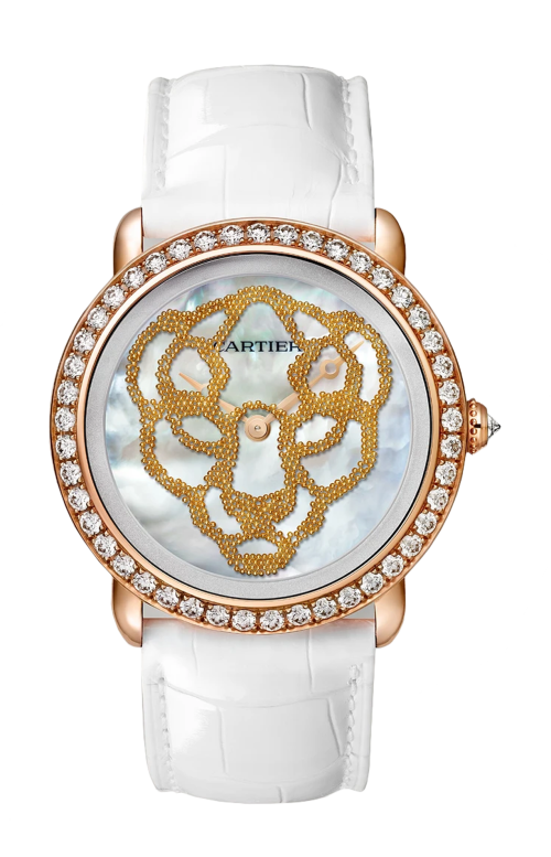 RÉVÉLATION D’UNE PANTHÈRE 37 MM, MANUALE, ORO ROSA, DIAMANTI - LIMITED EDITION - HPI01355