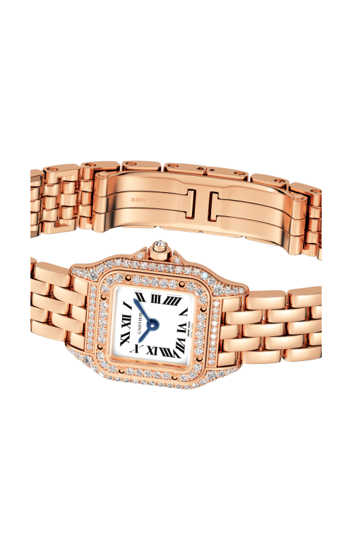 PANTHÈRE DE CARTIER, MODELLO MINI, ORO ROSA, DIAMANTI, QUARZO - WJPN0068