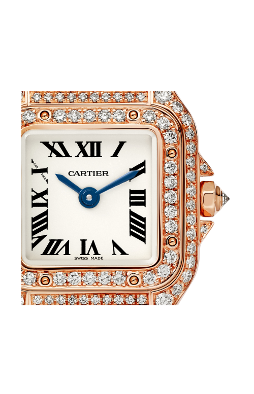 PANTHÈRE DE CARTIER, MODELLO MINI, ORO ROSA, DIAMANTI, QUARZO - WJPN0068