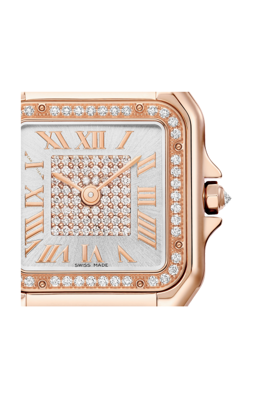 PANTHÈRE DE CARTIER, MODELLO MEDIO, ORO ROSA, DIAMANTI, QUARZO - WJPN0078