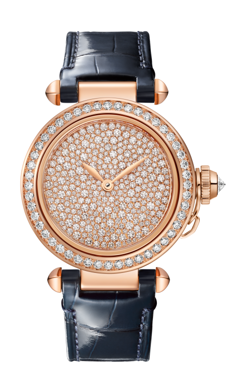 PASHA DE CARTIER, 35 MM, ORO ROSA, DIAMANTI, QUARZO - WJPA0032