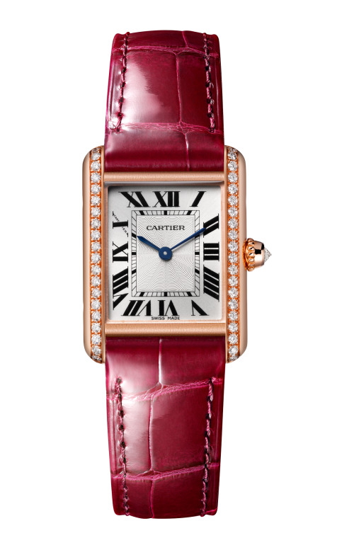 TANK LOUIS CARTIER, MODELLO PICCOLO, ORO ROSA, DIAMANTI, MANUALE - WJTA0037