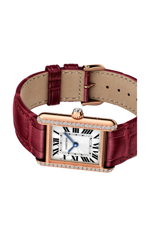 TANK LOUIS CARTIER, MODELLO PICCOLO, ORO ROSA, DIAMANTI, MANUALE - WJTA0037