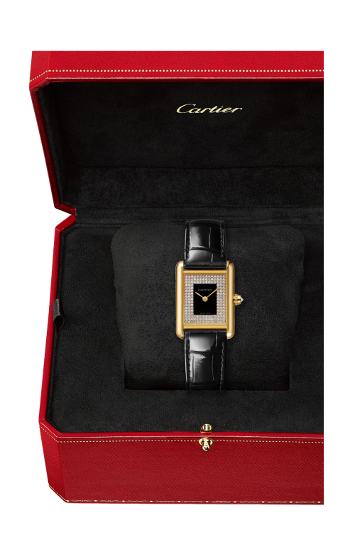 TANK LOUIS CARTIER, MODELLO PICCOLO, ORO ROSA, DIAMANTI, QUARZO - WGTA0269