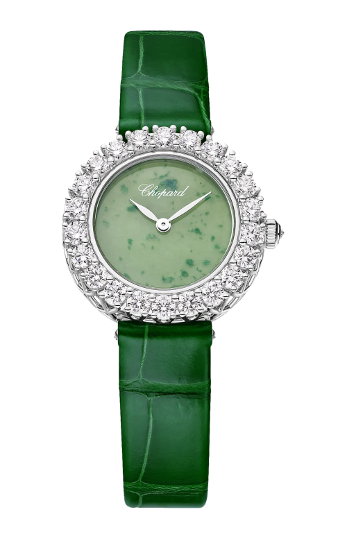 Accedi alla scheda di Chopard L'HEURE DU DIAMANT ROUND 26 MM, MANUALE, ORO ETICO BIANCO, DIAMANTI - 13A178