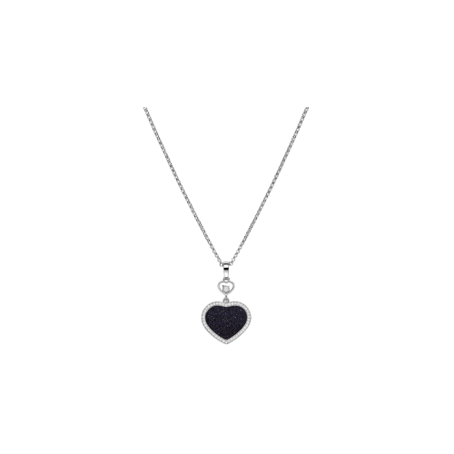 Accedi alla scheda di Chopard CHOPARD - COLLANA HAPPY HEARTS, ORO BIANCO ETICO, DIAMANTI, AVVENTURINA - 79A074