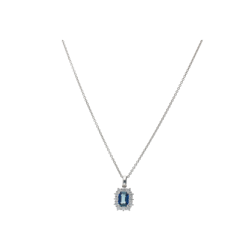 Accedi al prodotto correlato Bartorelli Italian Jewels COLLANA IN ORO BIANCO CON ZAFFIRO BLU E DIAMANTI BIANCHI - 234-C5973-7-5