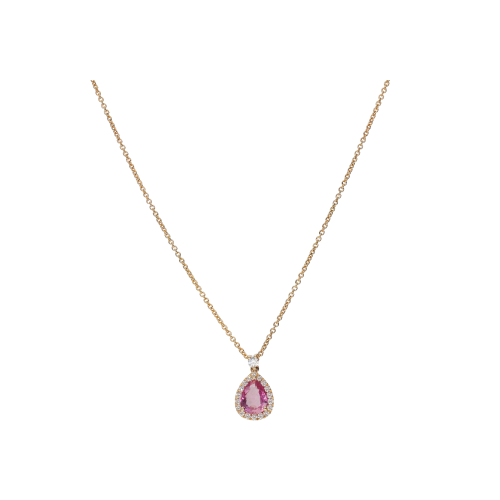 Accedi al prodotto correlato Bartorelli Italian Jewels COLLANA IN ORO ROSA CON ZAFFIRO ROSA E DIAMANTI BIANCHI - 372-3573-C-BIS