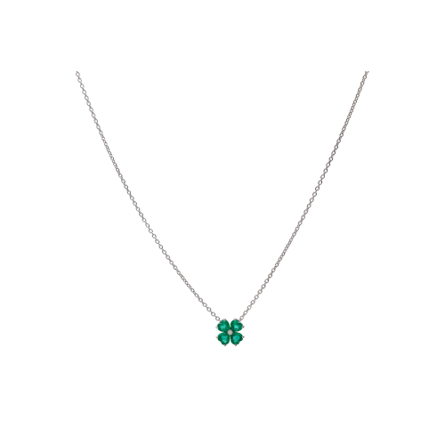 Accedi alla scheda di Bartorelli Italian Jewels COLLANA GIROCOLLO IN ORO BIANCO CON PENDENTE QUADRIFOGLIO IN SMERALDI E DIAMANTE - 326-6