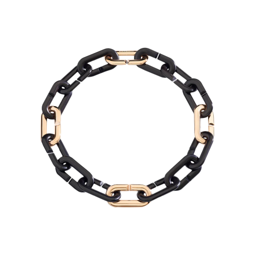 Accedi alla scheda di Vhernier COLLANA MON JEU MAXI IN EBANO E ORO ROSA - 001832CL214