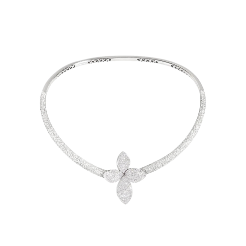 Accedi alla scheda di Pasquale Bruni COLLANA RIGIDA GIARDINI SEGRETI IN ORO BIANCO FULL PAV&Eacute; DI DIAMANTI - 16465B