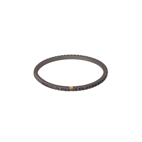 Accedi alla scheda di Mano | J . BRACCIALE TENNIS UOMO ELASTICA IN TITANIO, ORO ROSSO 18 KT E DIAMANTI BLACK DA 3 PUNTI - TENBRTBRGBR3PT