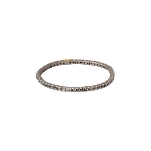 Accedi al prodotto correlato Mano | J . BRACCIALE TENNIS CLASSICO IN TITANIO, ORO ROSSO 18 KT E DIAMANTI BLACK DA 5 PUNTI. - MINTENBRTBBR5PT