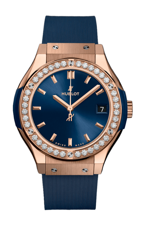 Accedi alla scheda di Hublot CLASSIC FUSION KING GOLD BLUE DIAMONDS 33 MM - 581.OX.7180.RX.1104