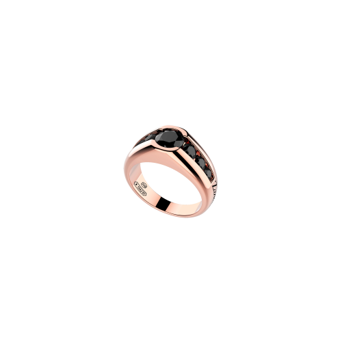 Accedi al prodotto correlato Zancan ANELLO ZANCAN IN ORO 18KT CON DIAMANTI NERI - EA303R