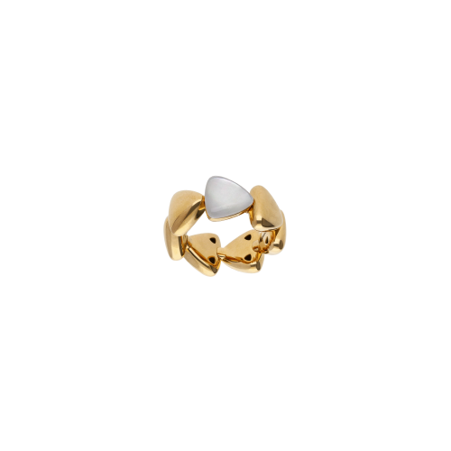 Accedi alla scheda di Vhernier ANELLO FRECCIA MIDI IN ORO ROSA E CRISTALLO MADREPERLA BIANCA - 0N1501A0250