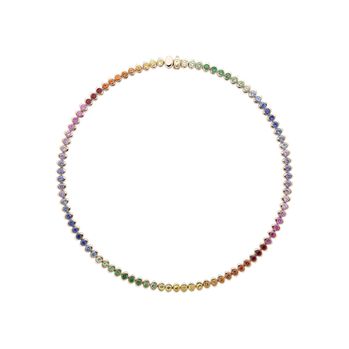 Accedi al prodotto correlato Faberg&eacute; COLLANA COLOURS OF LOVE CON PIETRE PREZIOSE MULTICOLORE RAINBOW COSMIC CURVE - 2237NE3501