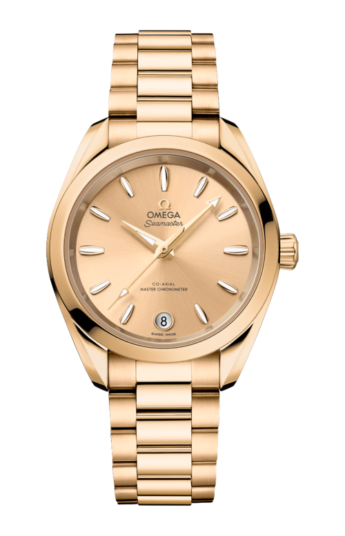 Accedi alla scheda di Omega SEAMASTER AQUA TERRA SHADES 34 MM, ORO MOONSHINE&trade; SU ORO MOONSHINE&trade; - 220.50.34.20.08.001