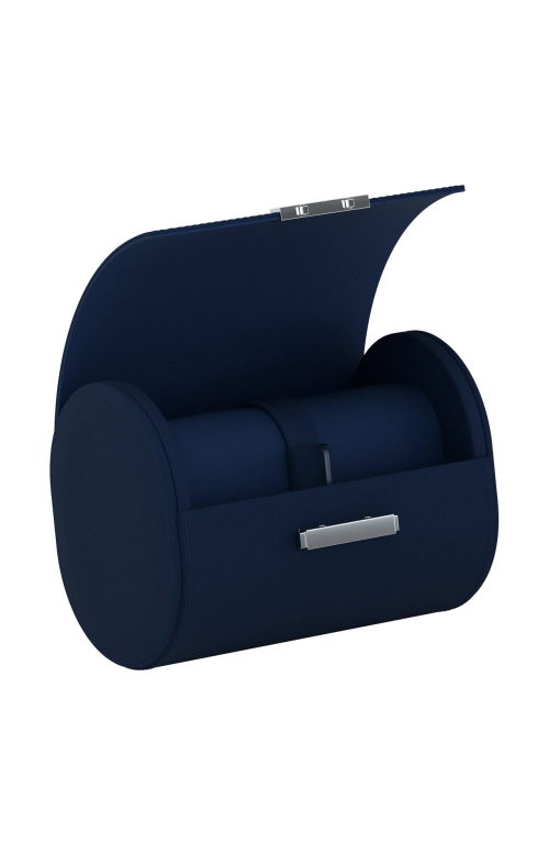 Accedi alla scheda di Scatola Del Tempo POCHETTE 2 ASTUCCIO PER OROLOGI IN PELLE BLU NOTTE