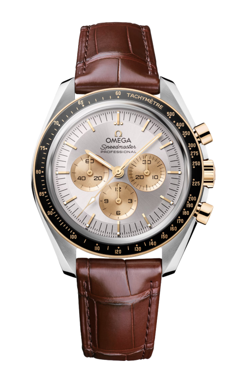 Accedi alla scheda di Omega SPEEDMASTER MOONWATCH PROFESSIONAL 42 MM, ACCIAIO-ORO MOONSHINE&trade; SU ALLIGATORE - 310.23.42.50.02.001