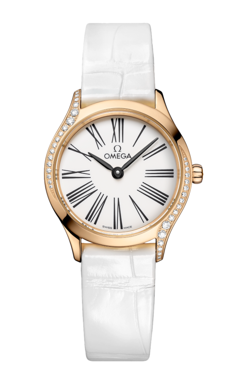 Accedi alla scheda di Omega DE VILLE MINI TR&Eacute;SOR 26 MM, ORO MOONSHINE&trade; SU ALLIGATORE - 428.58.26.60.04.001