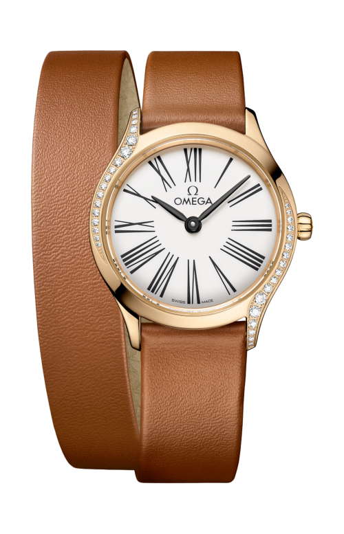 Accedi alla scheda di Omega DE VILLE MINI TR&Eacute;SOR 26 MM, ORO MOONSHINE&trade; SU PELLE - 428.57.26.60.04.005