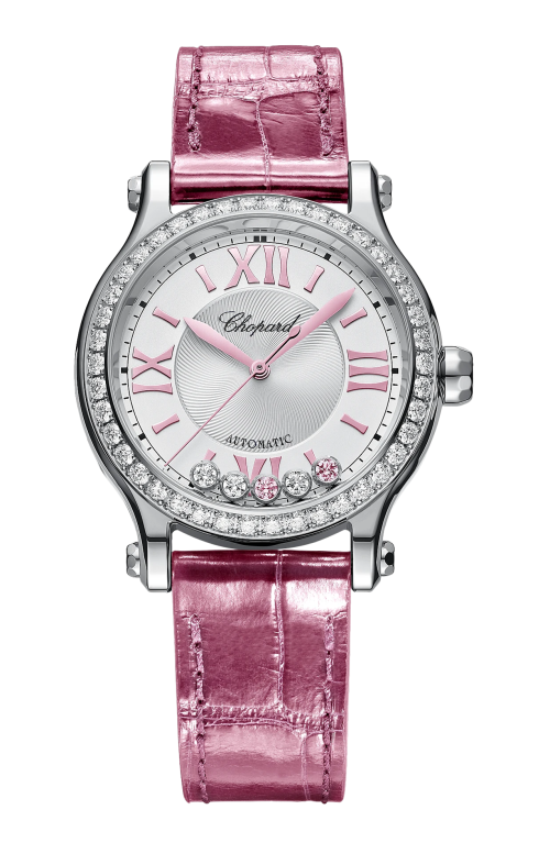 Accedi alla scheda di Chopard HAPPY SPORT 33 MM, AUTOMATICO, LUCENT STEEL&trade;, DIAMANTI, TORMALINE - LIMITED EDITION - 278608