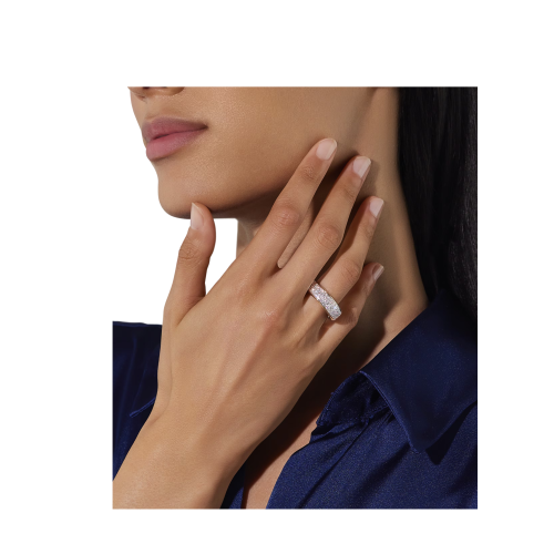 Accedi alla scheda di Pomellato ANELLO ICONICA SLIM IN ORO ROSA E PAV&Eacute; DI DIAMANTI - PAC4008O7WHRDB000