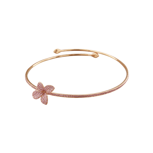 Accedi alla scheda di Pasquale Bruni CHOKER GIARDINI SEGRETI IN ORO ROSA CON PAV&Eacute; DI ZAFFIRI ROSA - 16158R