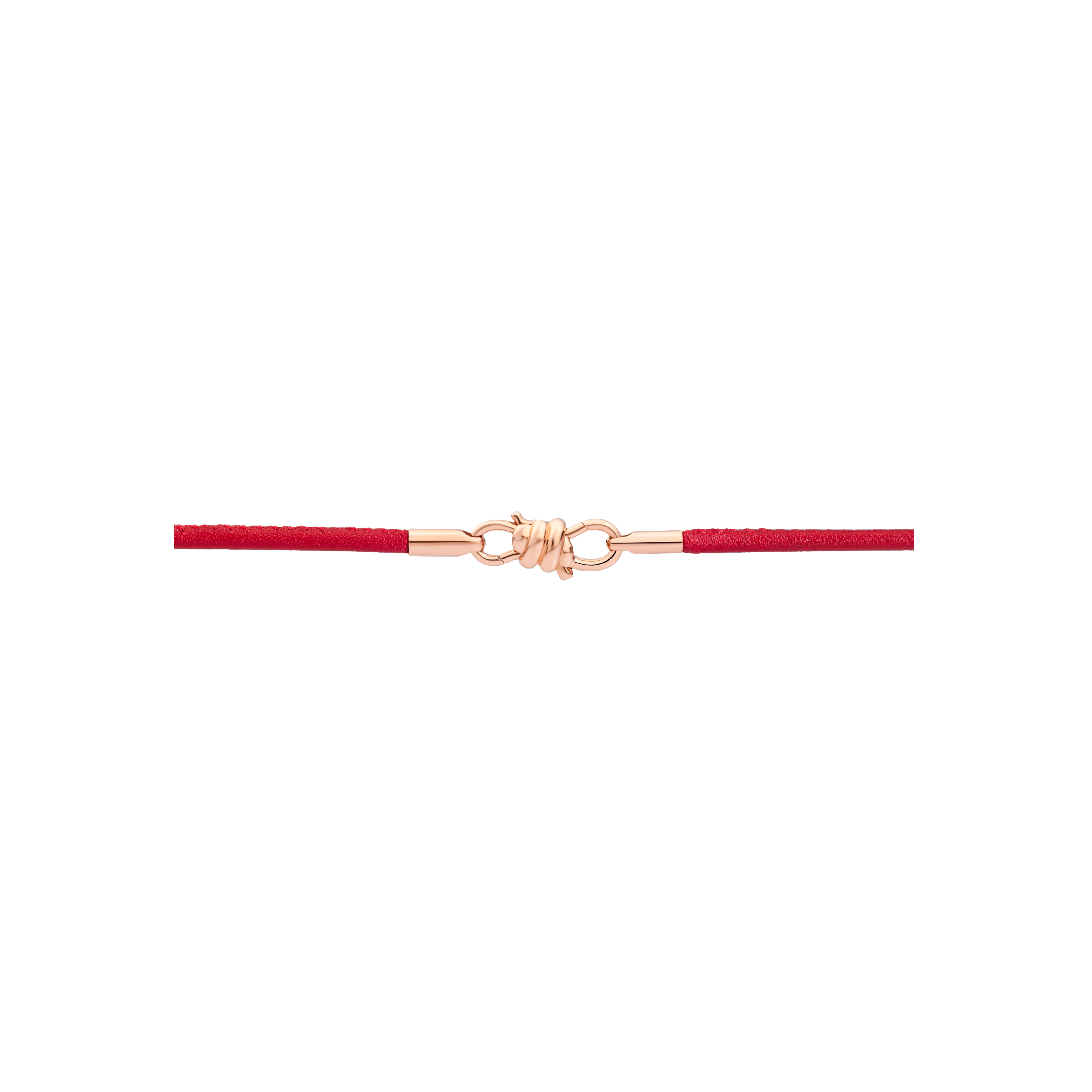 DODO BRACCIALE NODO IN ORO ROSA 9 KT E NAPPA  - DKB/K9/SC9/K - DBB9008KNOT0LEB9R