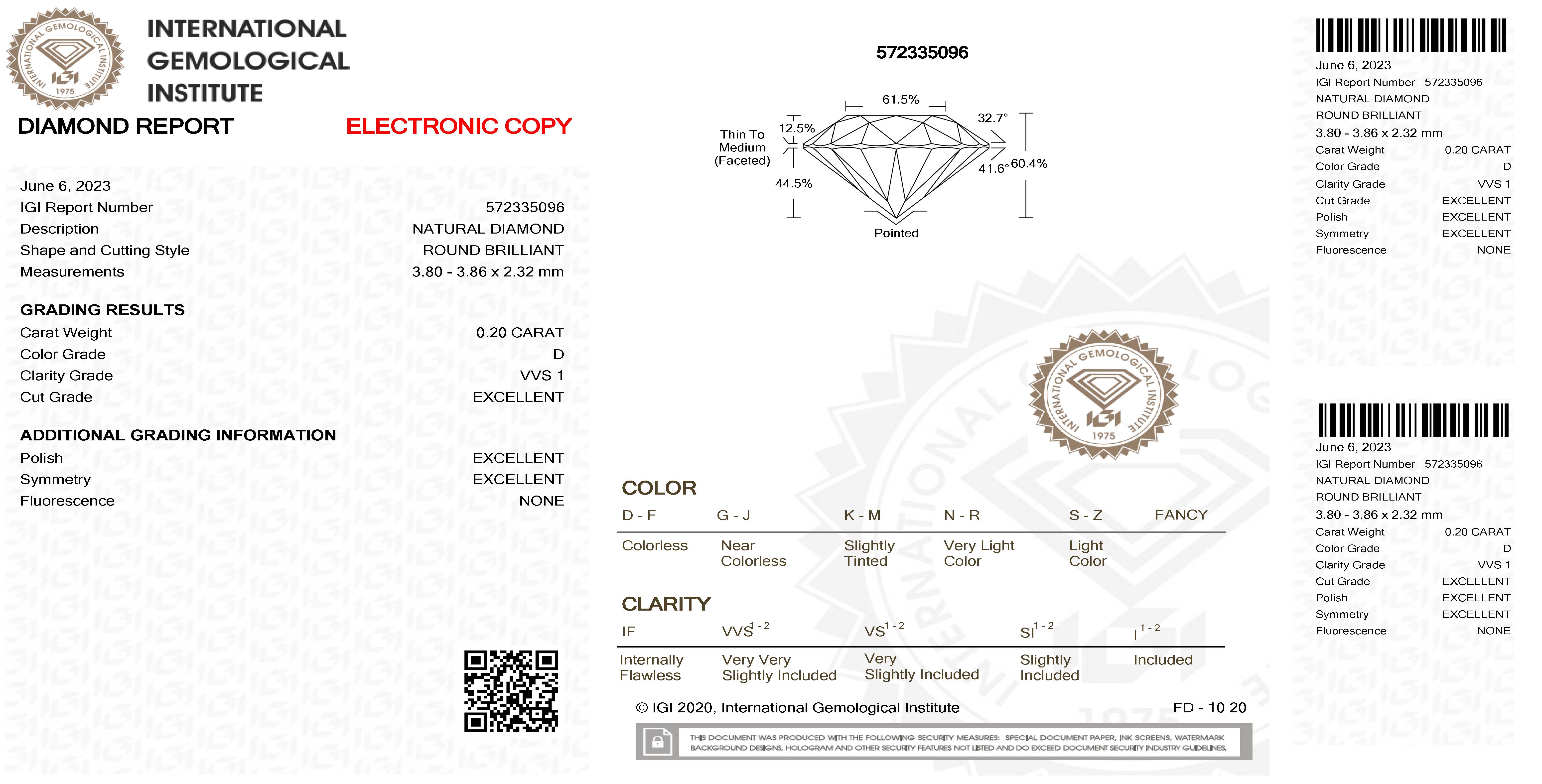 ORECCHINI SOLITARIO IN ORO BIANCO CON DIAMANTI CERTIFICATI IGI - BAOR31