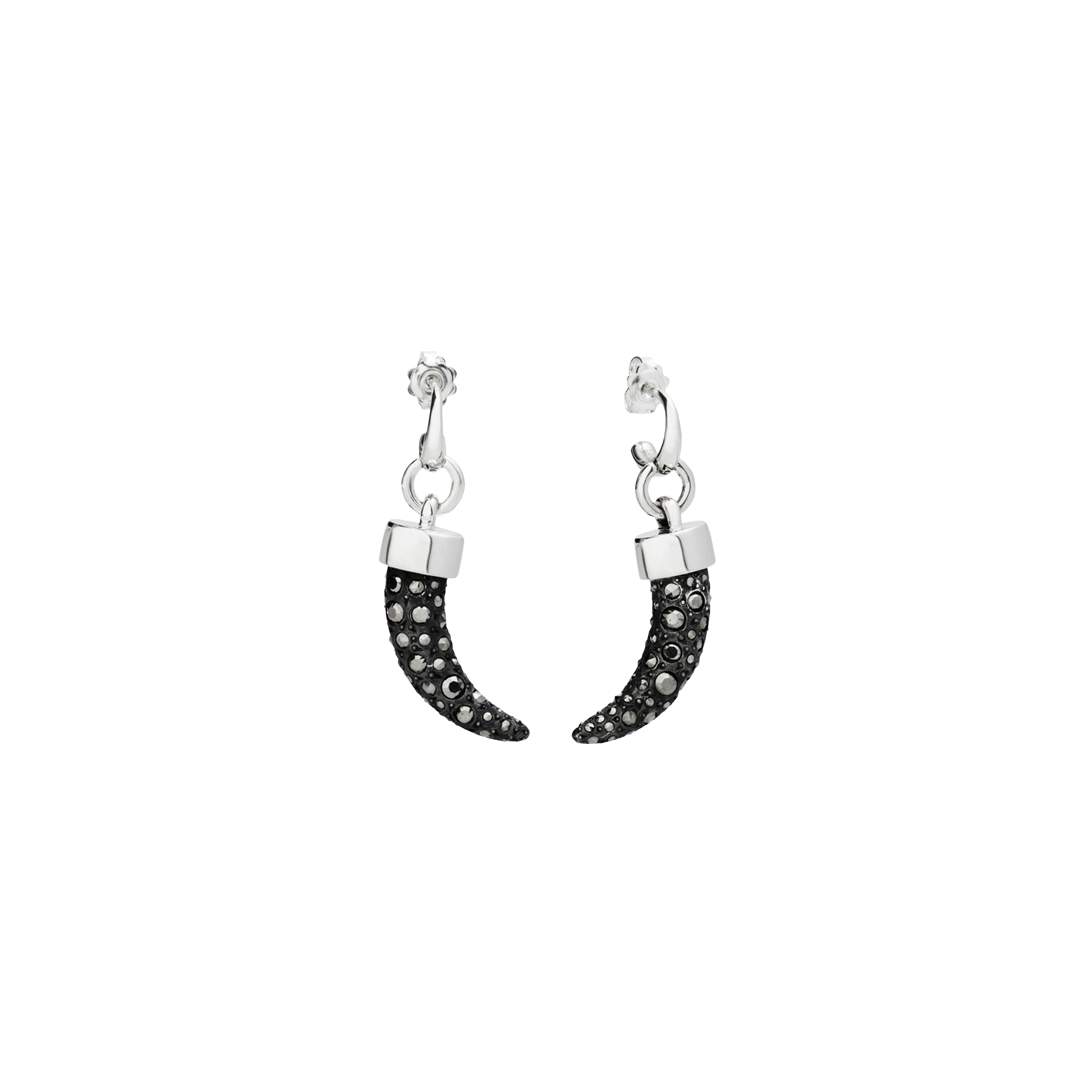 POMELLATO 67 ORECCHINI ARGENTO E MARCASITE - O.B223MA/A2 - O.B223MA/A2