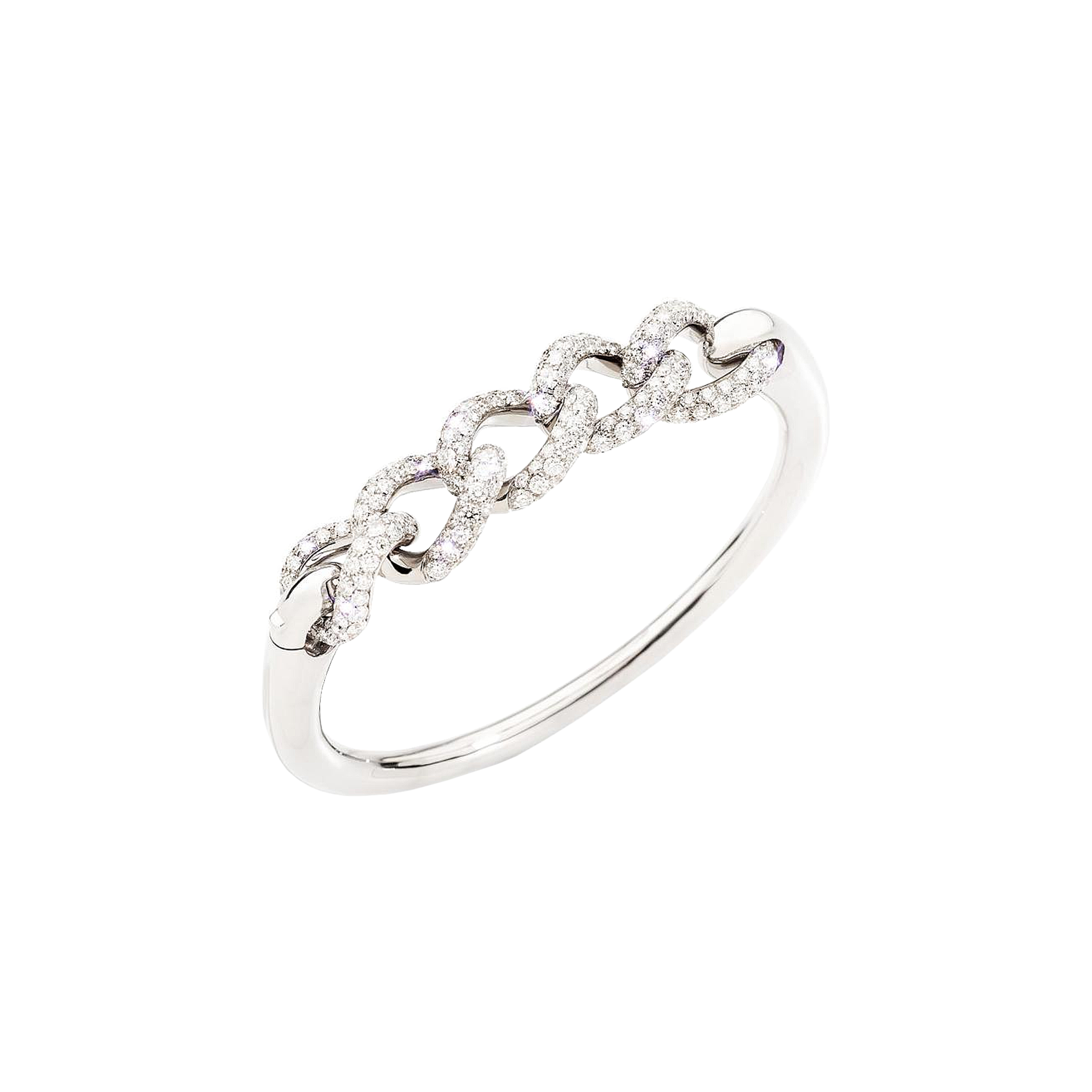 POMELLATO - BRACCIALE CATENE IN ORO BIANCO E DIAMANTI - PBC1012O2WHRDB000 - PBC1012O2WHRDB000