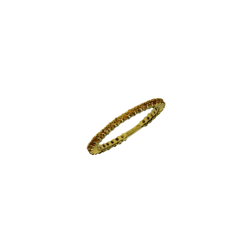 Anello in oro giallo 18 carati e zaffiri gialli taglio brillante - VR07599SYY