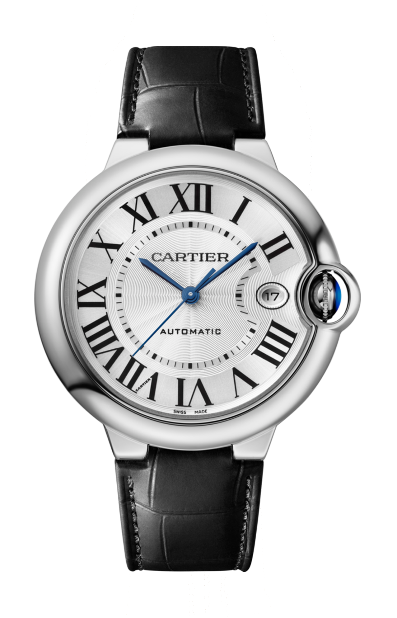 BALLON BLEU DE CARTIER 40 MM, MOVIMENTO AUTOMATICO, ACCIAIO, PELLE - WSBB0039