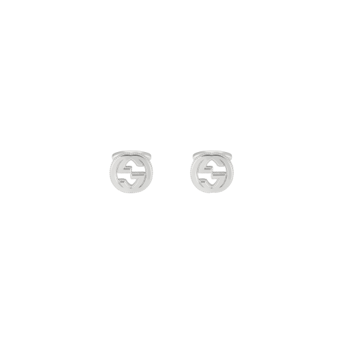 Gemelli Gucci Interlocking in argento GG logo - YBE49901000100U