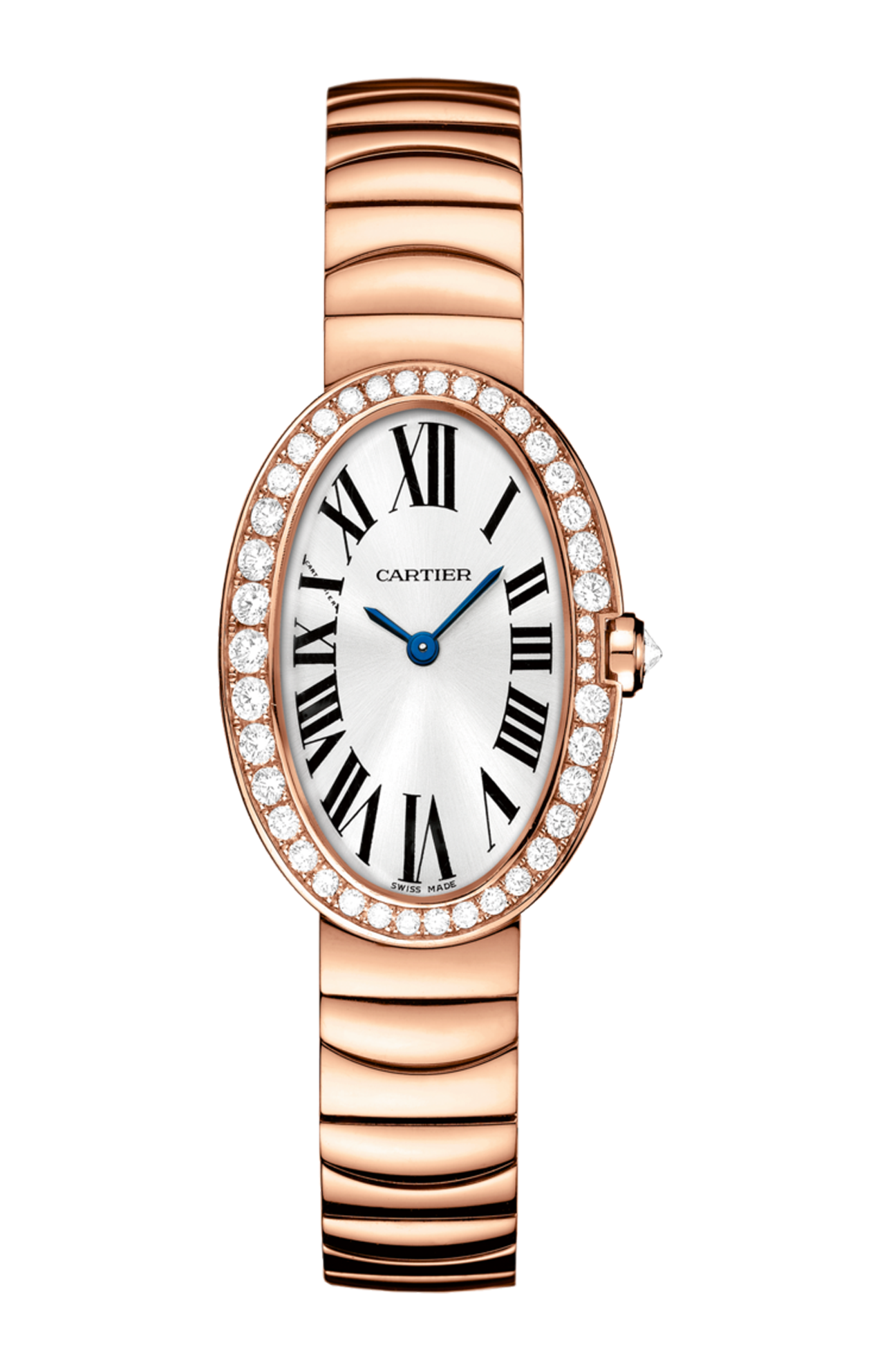 BAIGNOIRE WATCH, SMALL MODEL SMALL MODEL, 18K PINK GOLD, DIAMONDS - WB520002