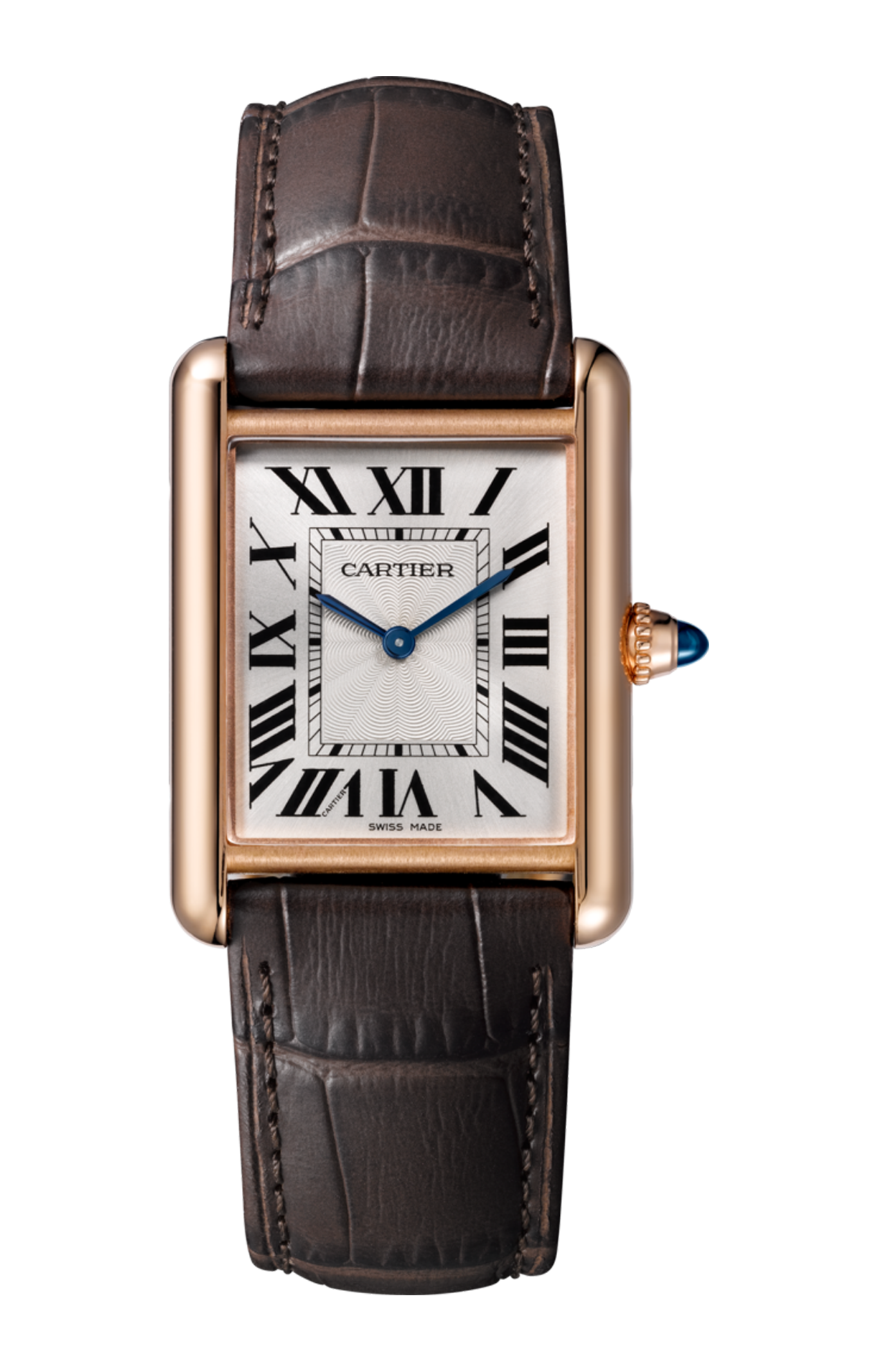 TANK LOUIS CARTIER MODELLO GRANDE, ORO ROSA, PELLE - WGTA0011